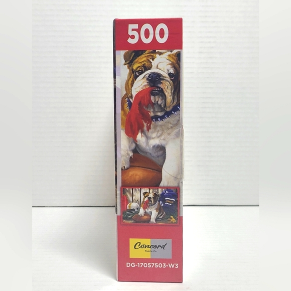 Bulldog's Favorite Things 500 pieces Puzzle Linda Picken COMPLETE - Picture 2 of 3